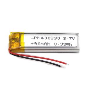 Wholesale Polymer Battery PL400930 90mAh 3.7 V Lithium Ion Polymer Battery from china suppliers