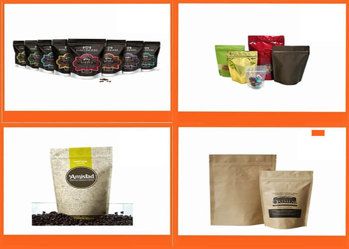 Side Gusseted Resealable Food Packaging Foil Coffee Bags With Valve Matte Finished