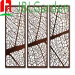 Laser Cut Metal Privacy Room Divider Corten Steel Screen For Garden Outdoor