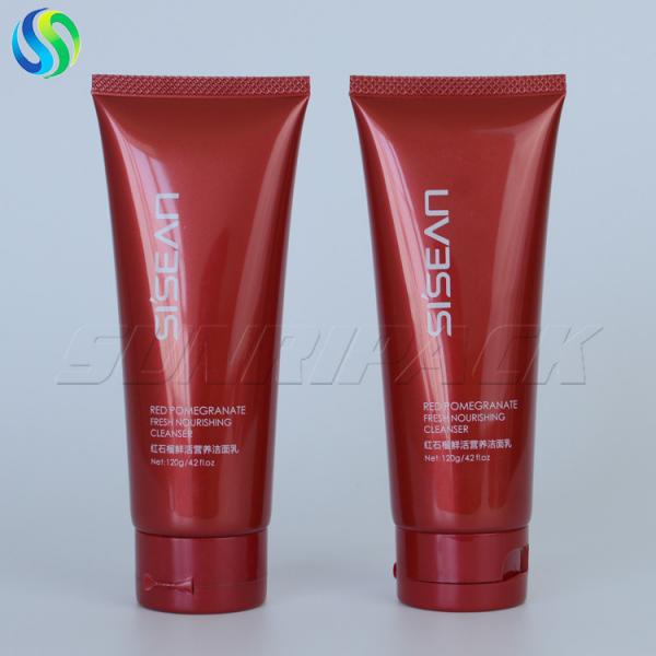 Quality 120ml 4.2oz facial cleanser cosmetic packaging tubes bpa free cosmetic packaging tubes for sale