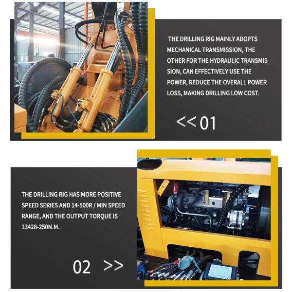 FY300 Drilling Rig Accessories , Well Drilling Machine 300m Depth