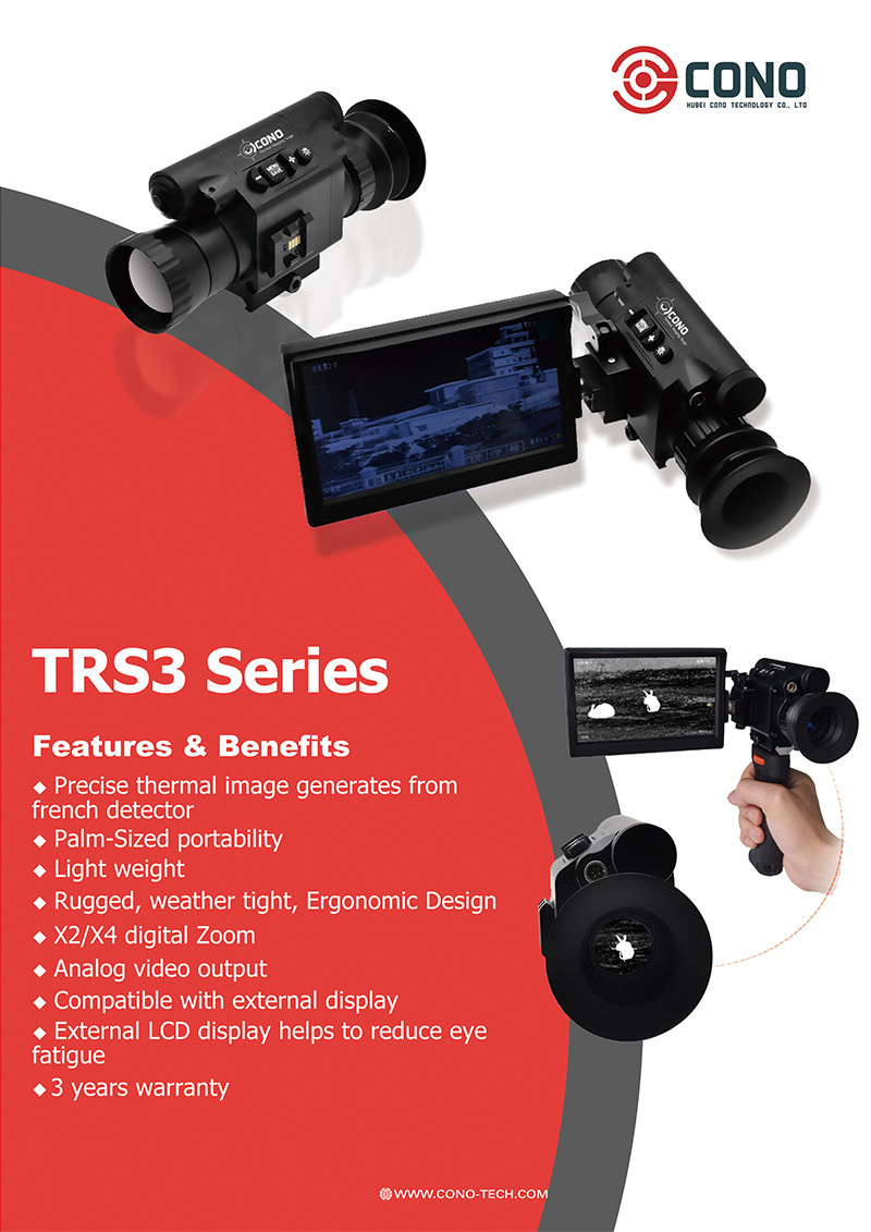 384X288 Pixel Thermal Imaging Gun Sight X2 / X4 Digital Zoom With Laser Range Finder