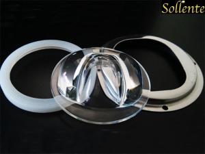China 92mm Street Light Reflector LED Glass Lens For Outdoor LED Road Lamp on sale
