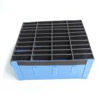 Blue Corrugated Plastic Compartments For Spare Parts Turn Over