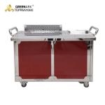 Stainless Steel Gas Outdoor Mobile Teppanyaki Griddle for Steak Frying