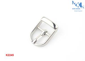 Wholesale Custom Logo Center Bar Belt Buckles , 16mm Size Silver Shoe Buckles from china suppliers