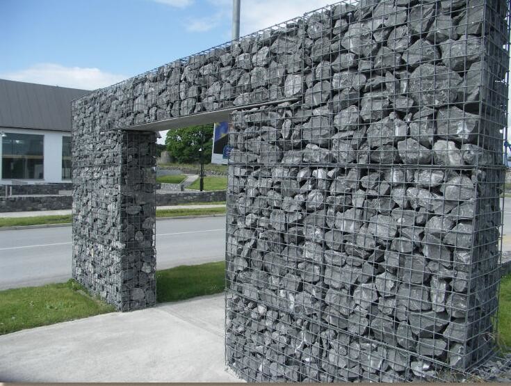 100x100x50cm Welded Gabion Wire Mesh Retaining Wall For Building Square Hole Shape