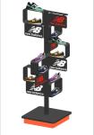 Clothing Store Fixtures 4-way Footwear Shop Display Stand Metal Shoes Display