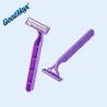 Buy cheap Purple Twin Blade Razor , Stainless Steel Blade Small Disposable Razors from wholesalers