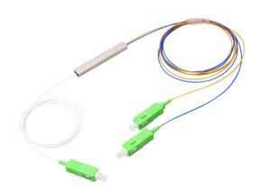 Wholesale FTTB fiber optic splitter 1x2 Plc Splitter Steel Tube Cable 2 Way from china suppliers