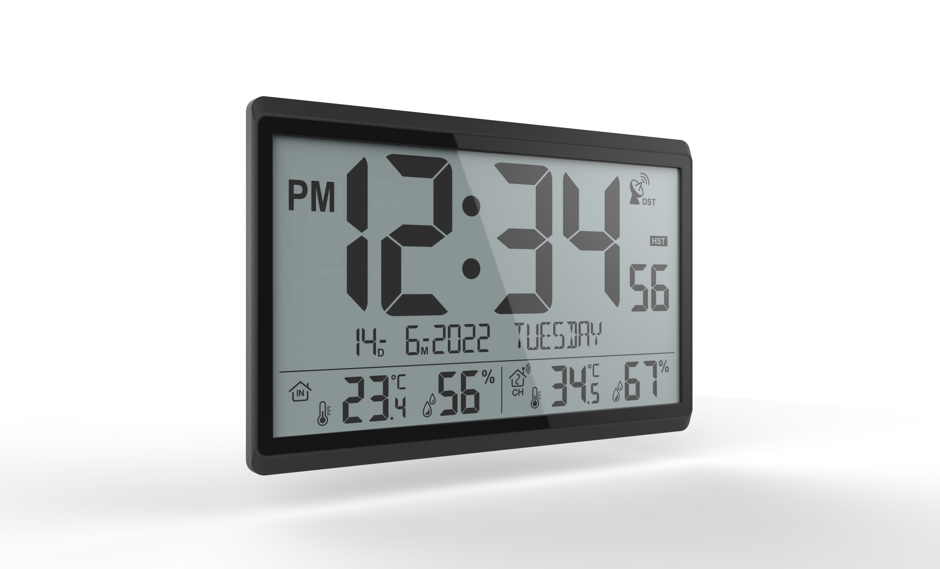 Super Jumbo Wall Clock with Manually Set Function and Calendar Batteries Not Included
