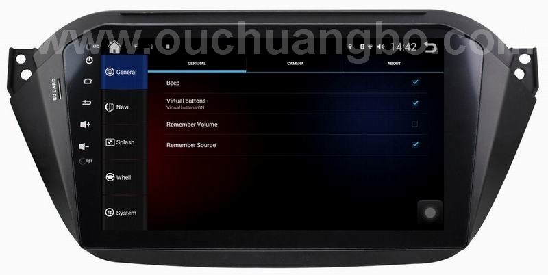Ouchuangbo car multimedia stereo dvd navi for JAC S2 with 16GB Flash quad core AUX BT android 4.4 OS