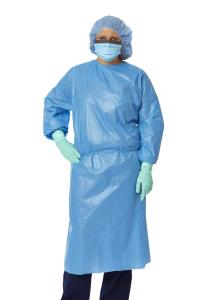 Wholesale 40 Gsm Biodegradable Adult Hospital Gowns , Best Disposable Isolation Gowns from china suppliers