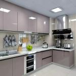 304 Stainless Steel Hotel Furniture Integral Hotel Kitchen Cabinets