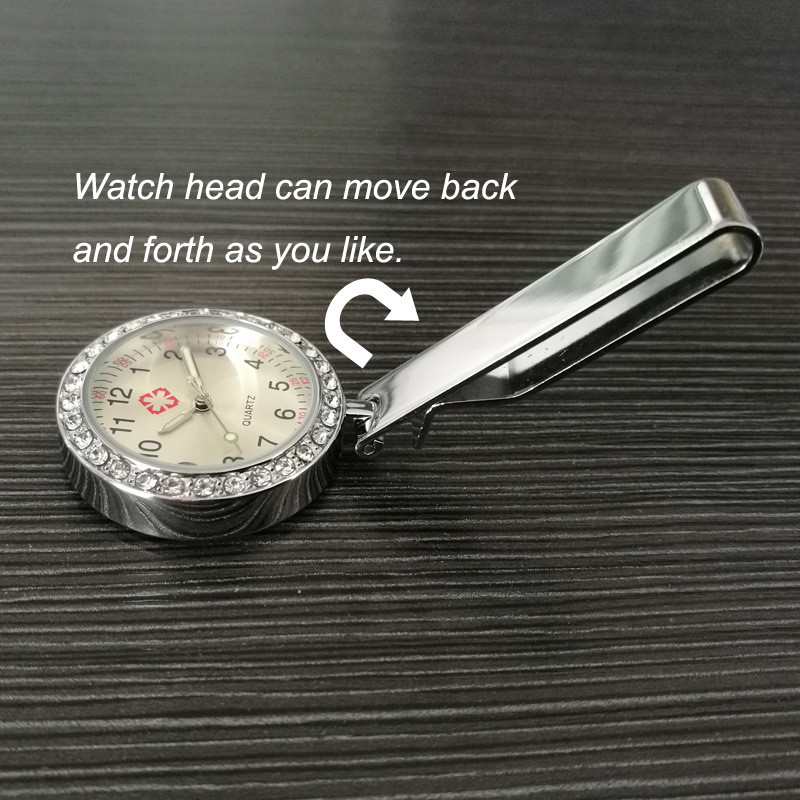 Promotional Diamond Metal Nurse Watch Pocket Watch Logo Customized
