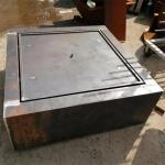 Decoration Outdoor Square Metal Wate Table Corten Steel Garden Water Fountain