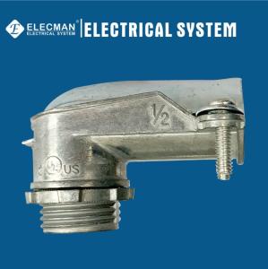 Wholesale 90 Degree Flexible Conduit Fittings Zinc Electrical Squeeze Connector 2 inch 3 Inch from china suppliers