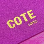 Gold Foil Logo Glitter Hot Pink Cosmetic Packaging Box For Lipsticks