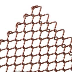 Window Location Metal Coil Drapery Anodized With 7x7 Rope Construct