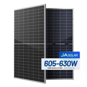 Wholesale JA 605W 610W 615W Mono Facial Solar Panel IP68 22.5% Efficiency from china suppliers