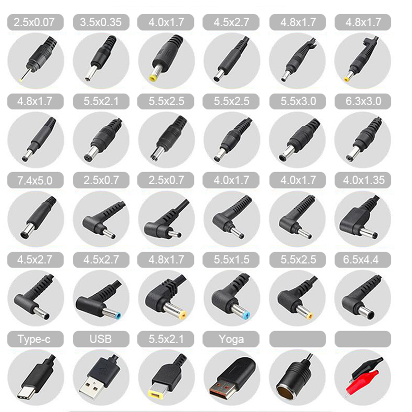 20V 15V 9V 5V PD Charging Cable USB Type C 3.1 Male To DC Male 5521 5525mm Connector