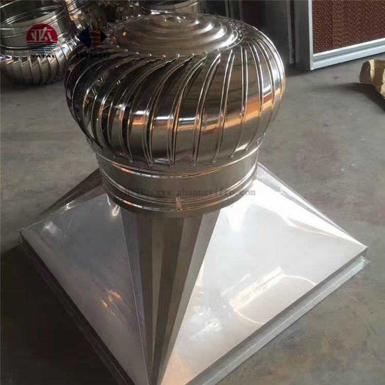 Stainless Steel Blade Industrial Roof Extractor Fan Without Electricity for Hotels Made