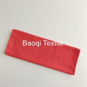 Wholesale Red solid stripe OEM dish rags 100% poly microfiber tea towels wipes,single side kitchen cleaning rags size 38*51cm from china suppliers