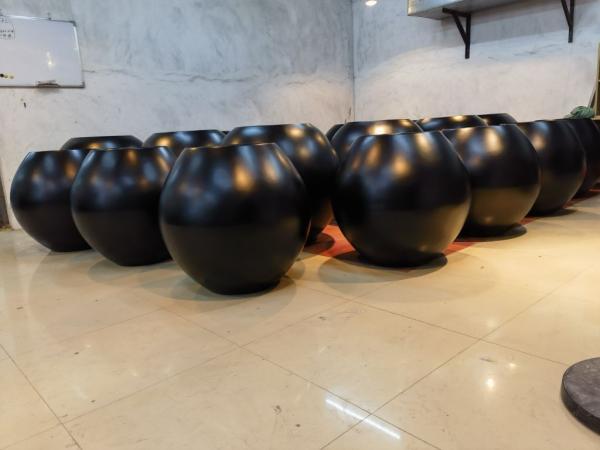 Factory Supplier Top Sale Fiberglass Planters Resin Fiberglass Flower Pots For