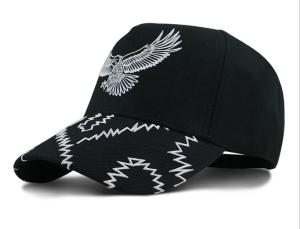 Wholesale 2018 fashion stock adult size white flat Embroidery curved Bill 6 panel Baseball Hats cap with embossed metal buckle from china suppliers