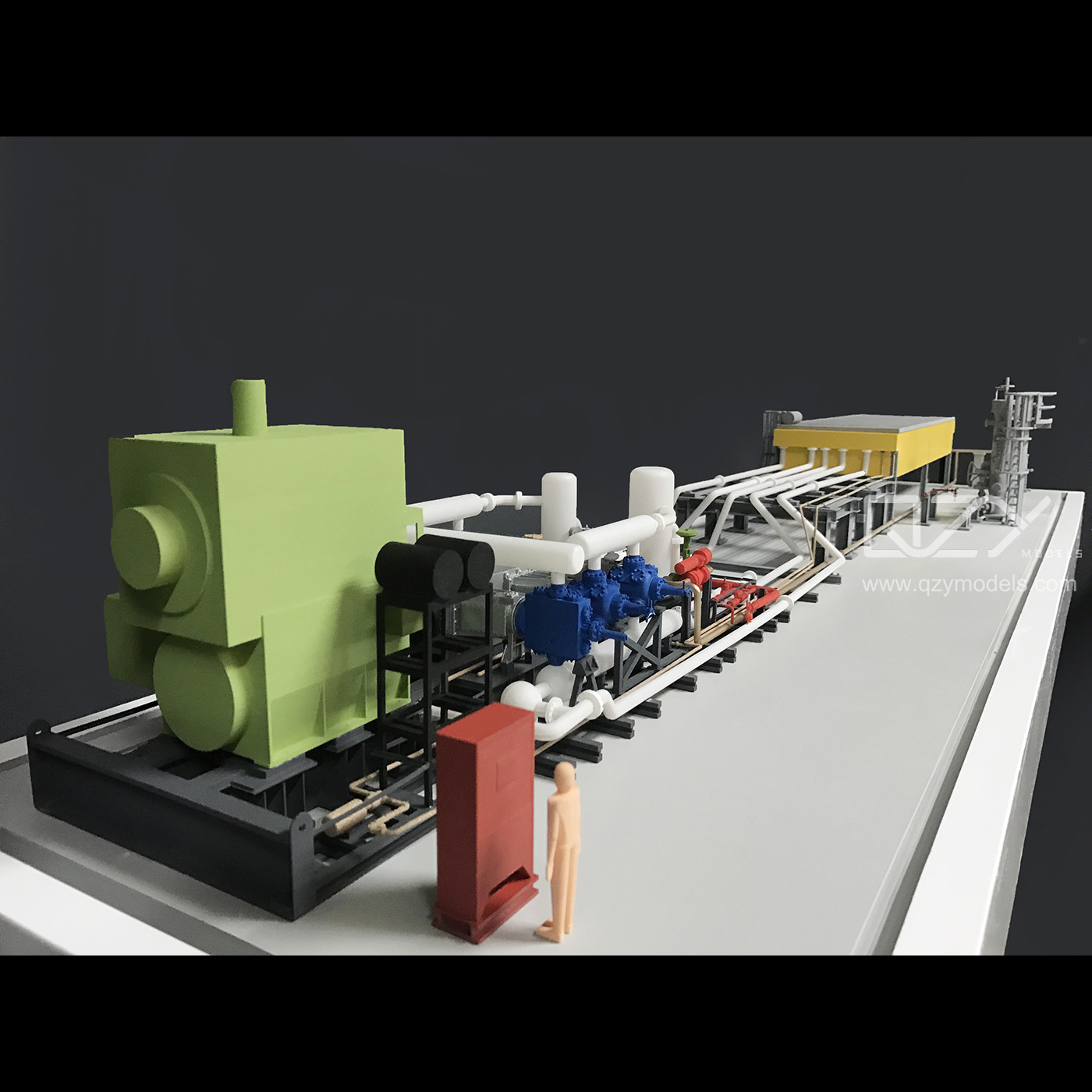 SGS ROHS Production Line Model Architecture Scale Model 1/30 Liquid Cooling And Recycling