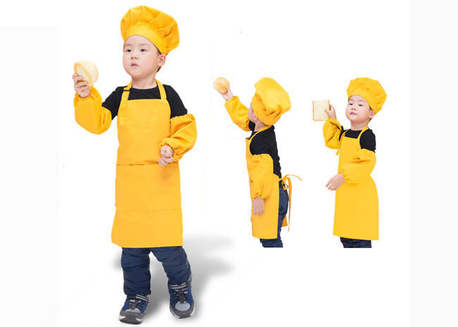 Colorful Durable Kitchen Cooking Aprons , Custom Logo Printed Cotton Kitchen Aprons