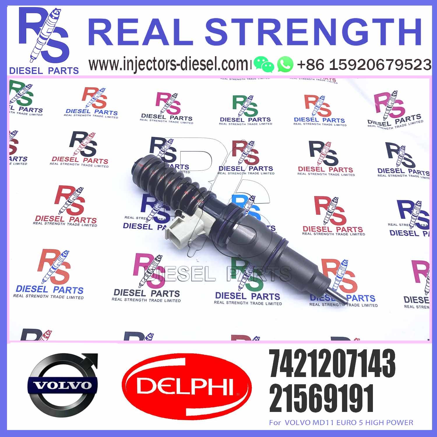 Common Rail Diesel Fuel Injector 21569191 BEBE4J00001 7421207143 for Engine Parts