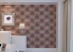 3D Effect Embossed Vinyl Wallpaper Leather Pattern for TV Background