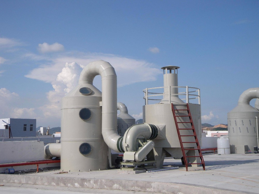 Highly 400 kg Wet Scrubber Column Gas Cleaning Spray Tower with 80% Purify Efficiency