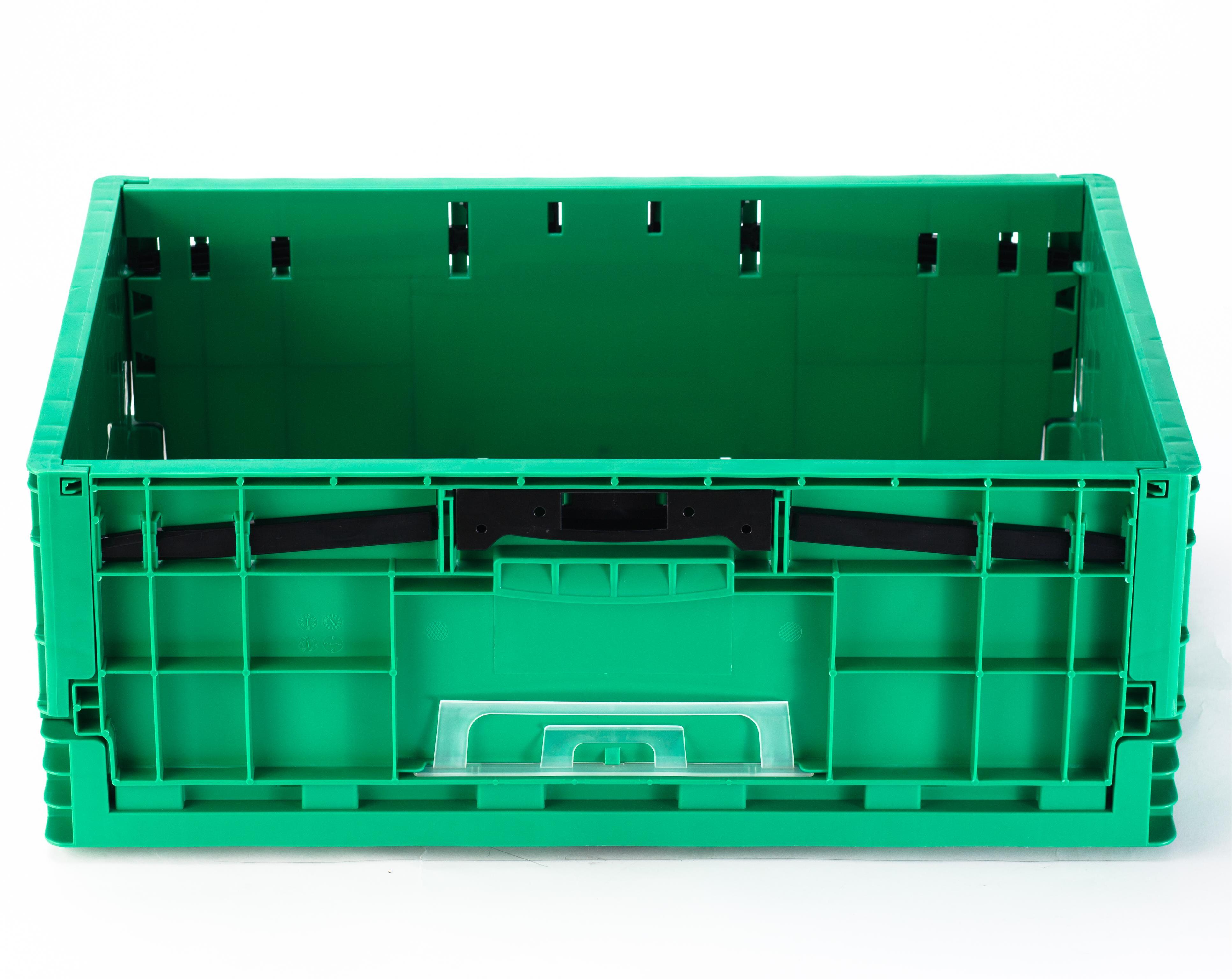 Industrial Tool Storage Box Foldable Stackable Plastic EU Crate with Customized Logo