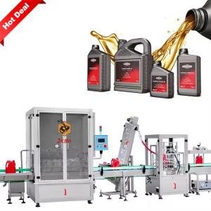 Wholesale High Speed Automatic 1L 3L 5L Engine Motor Oil Bottle Filling Machine Car Lubricant Oil Bottle Filling Packing Machine from china suppliers