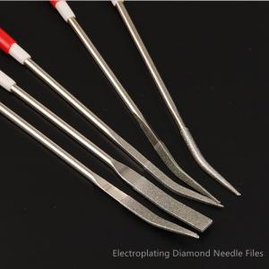 Wholesale Polishing Electroplated Diamond Tools , Bended Diamond Needle File Set from china suppliers