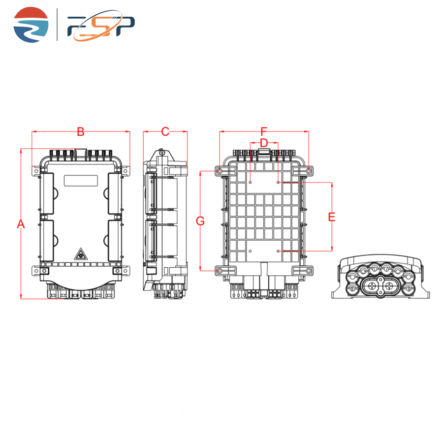 FTTH Aerial Application Fiber Optic Termination Box IP65 with 8 Cores Wall Pole Mount