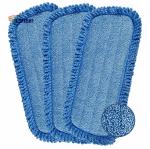 7"X17" Dry Cleaning Mop Blue Fringes Thick Dry Dust Mop Head