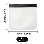 Travel Storage Bag Black Transparent Makeup Bag Zip Clear Stadium Bag Gym