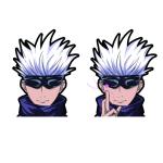 0.45mm PET Jujutsu Kaisen Motion Sticker Lenticular Sticker 3D Anime Designs For