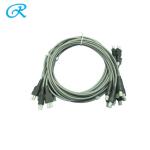 Latex Free Banana End Pinch Grabber Adapter For EKG Cable
