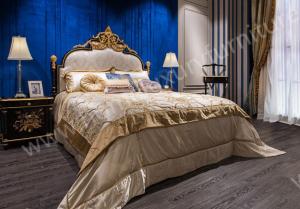 Wholesale kingbed Furniture for bedroom modern royal luxury master wooden bed TA-028 from china suppliers