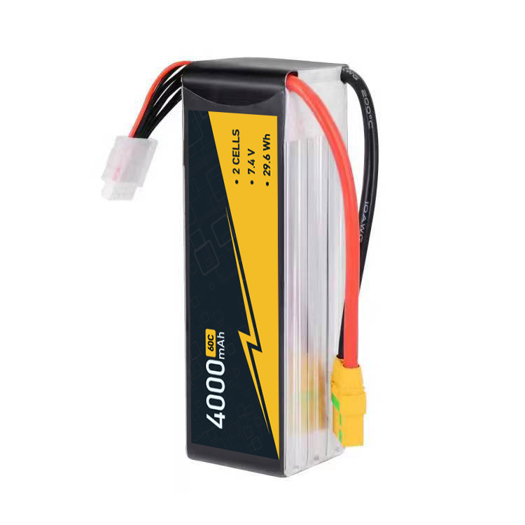Excellent Security 7.4V 2S 3s 4s RC Car Lipo Battery 4000mAh 60C Hard Case