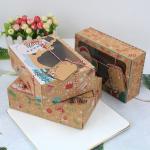 250g Kraft Paper Christmas PVC Open Window Gift Candy Box 22*15*7cm