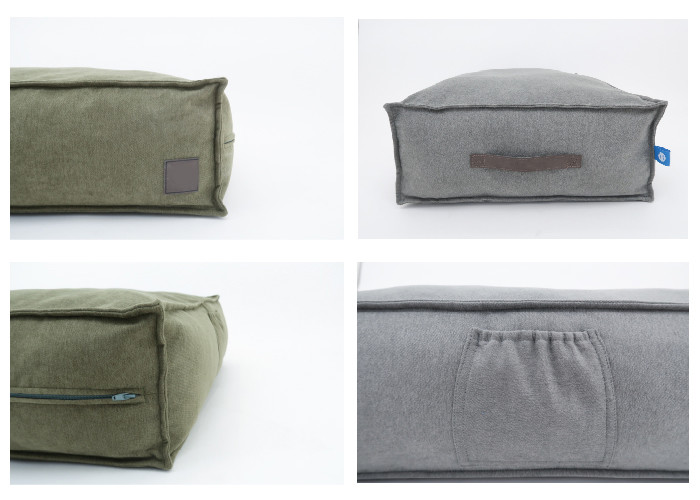 Calming Small Washable Dog Bed Covers Double Sided Sea Rock 27.1 Inch