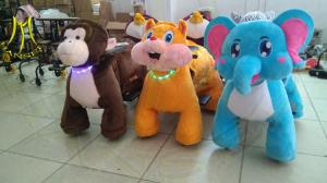 Wholesale Hansel outdoor park equipment ride on moving dog toy animal kids shopping mall from china suppliers