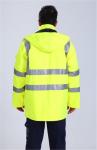OEM Mens 7 In 1 Hi Vis Jacket , 300D Oxford Rain And Cold Weather Jacket