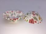 Romantic Rose Colored Paper Cupcake Liners Greaseproof Food Grade Tray
