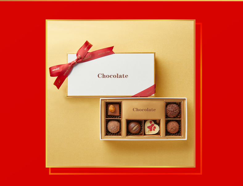 Paperboard Liner Type Chocolate Packaging Gift Boxes for Custom Design